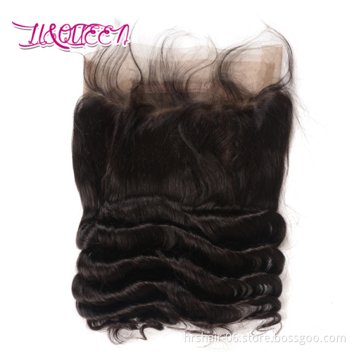 Online Shopping Free Shipping Hair Human Virgin Hair Extension Loose Wave  360 Lace  Frontal Closure